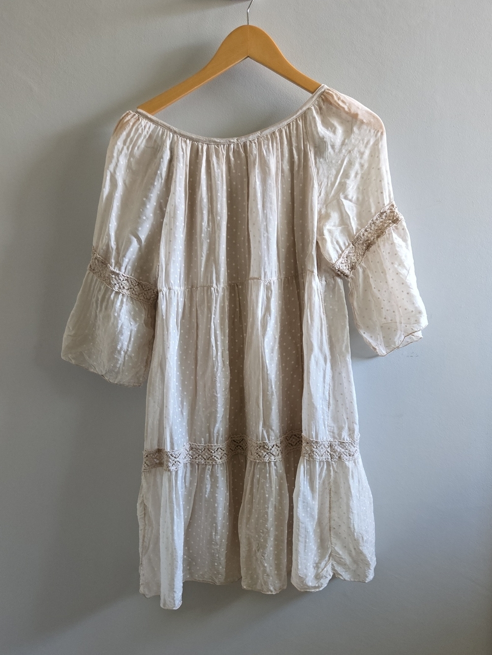 Boho Bella Umbra Italian Cream Coloured Dress Size XS - Picture 5 of 9